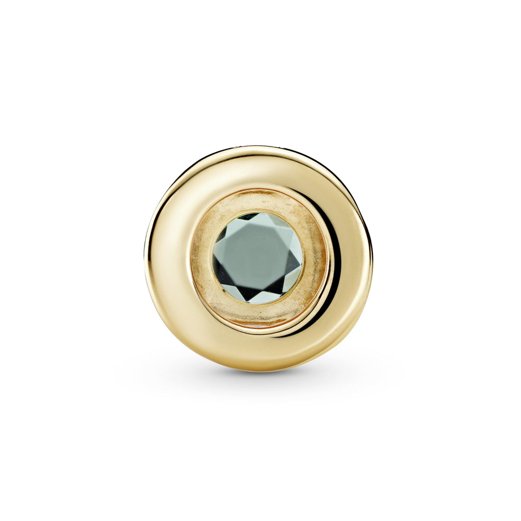 Green Circle Clip Charm