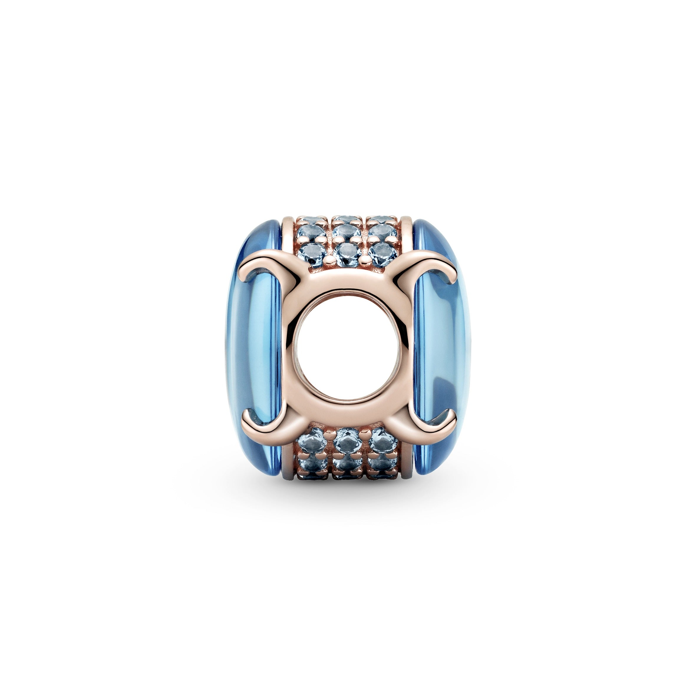 Blue Oval Cabochon Charm