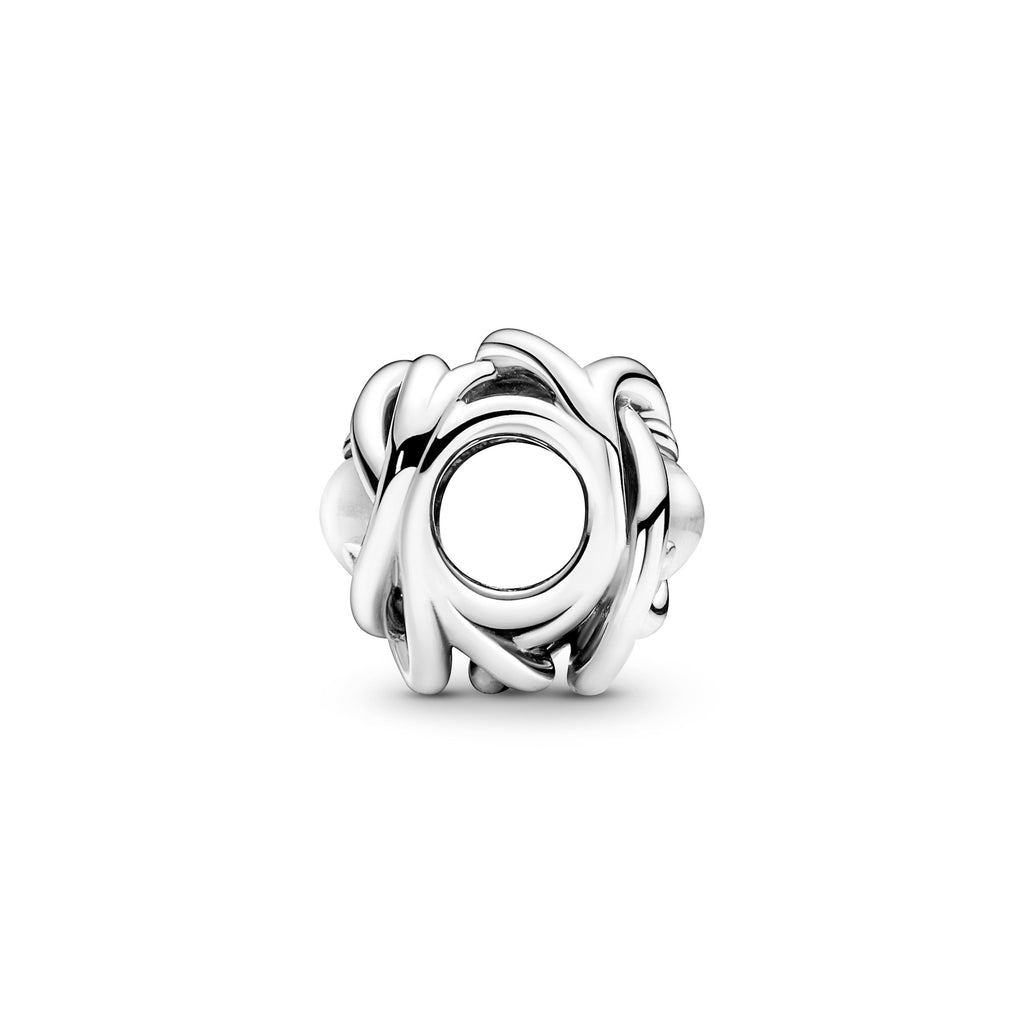 Clear Eternity Circle Charm