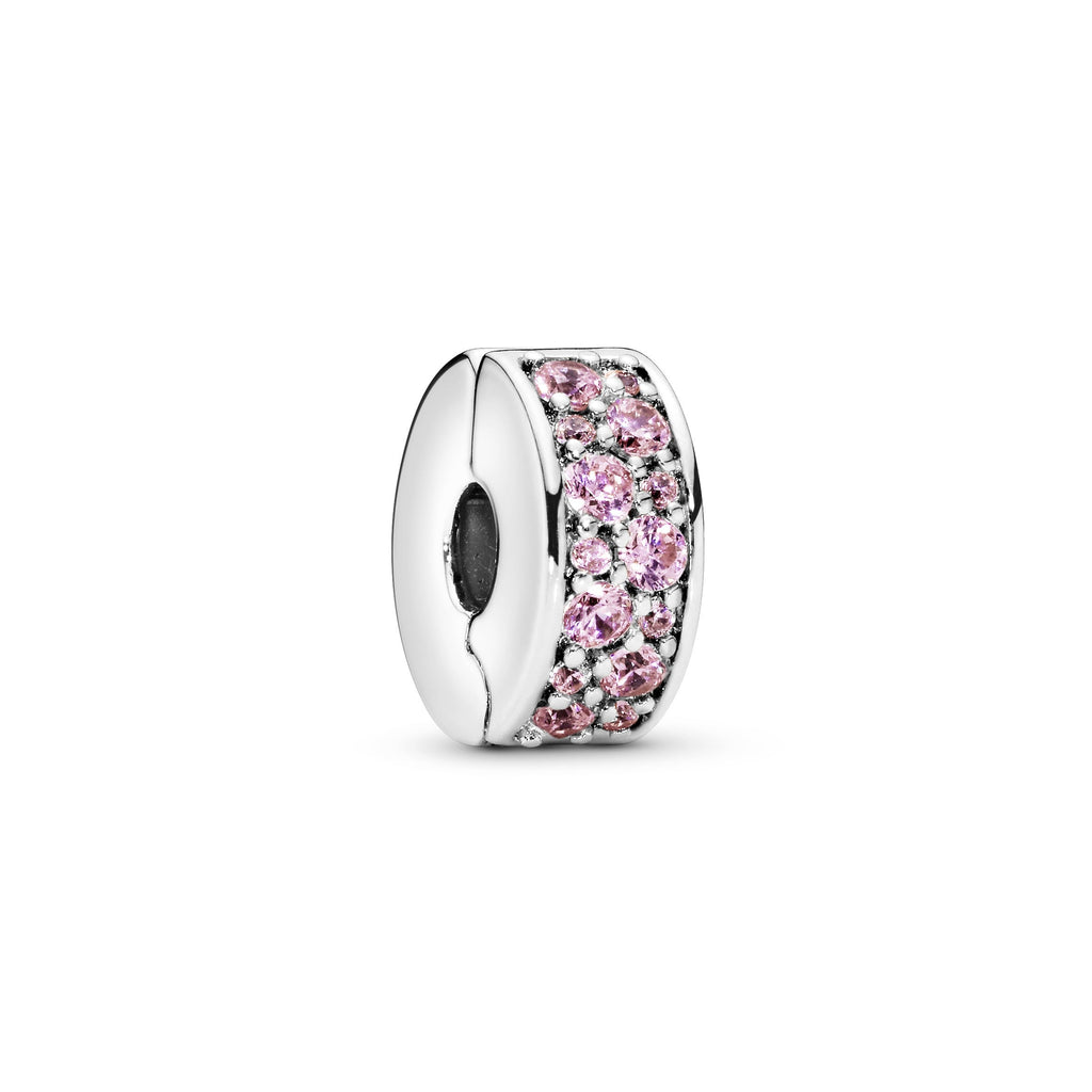 Pink Pavé Clip Charm