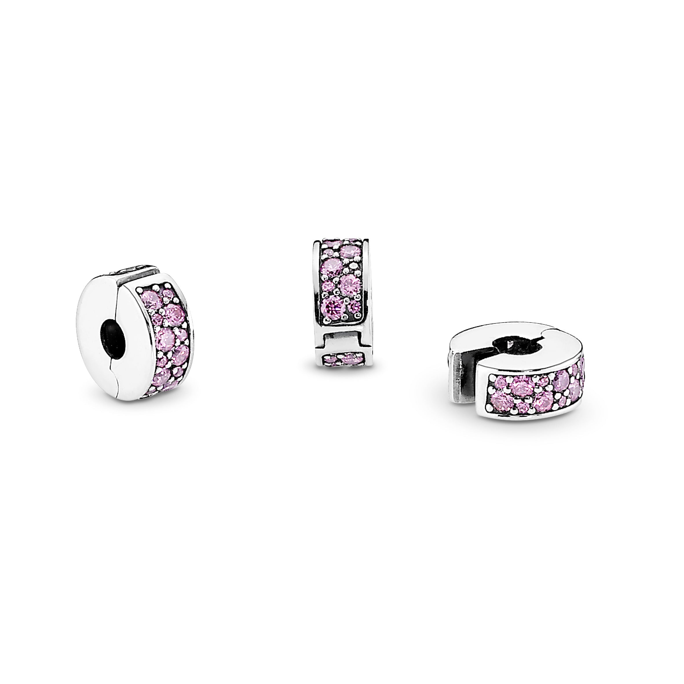 Pink Pavé Clip Charm