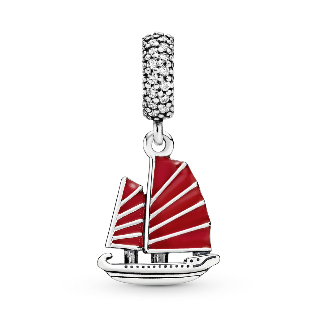 Chinese Junk Ship Dangle Charm