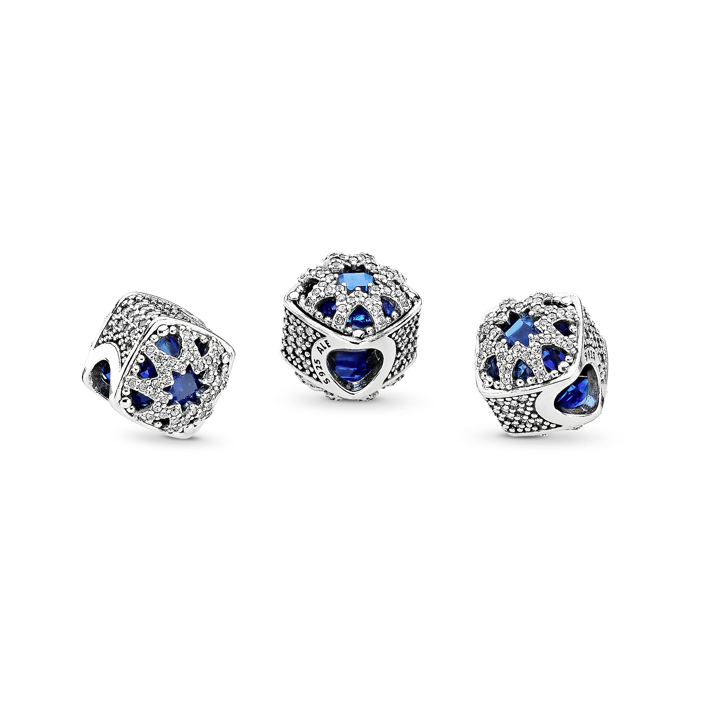 Square Blue Star Charm
