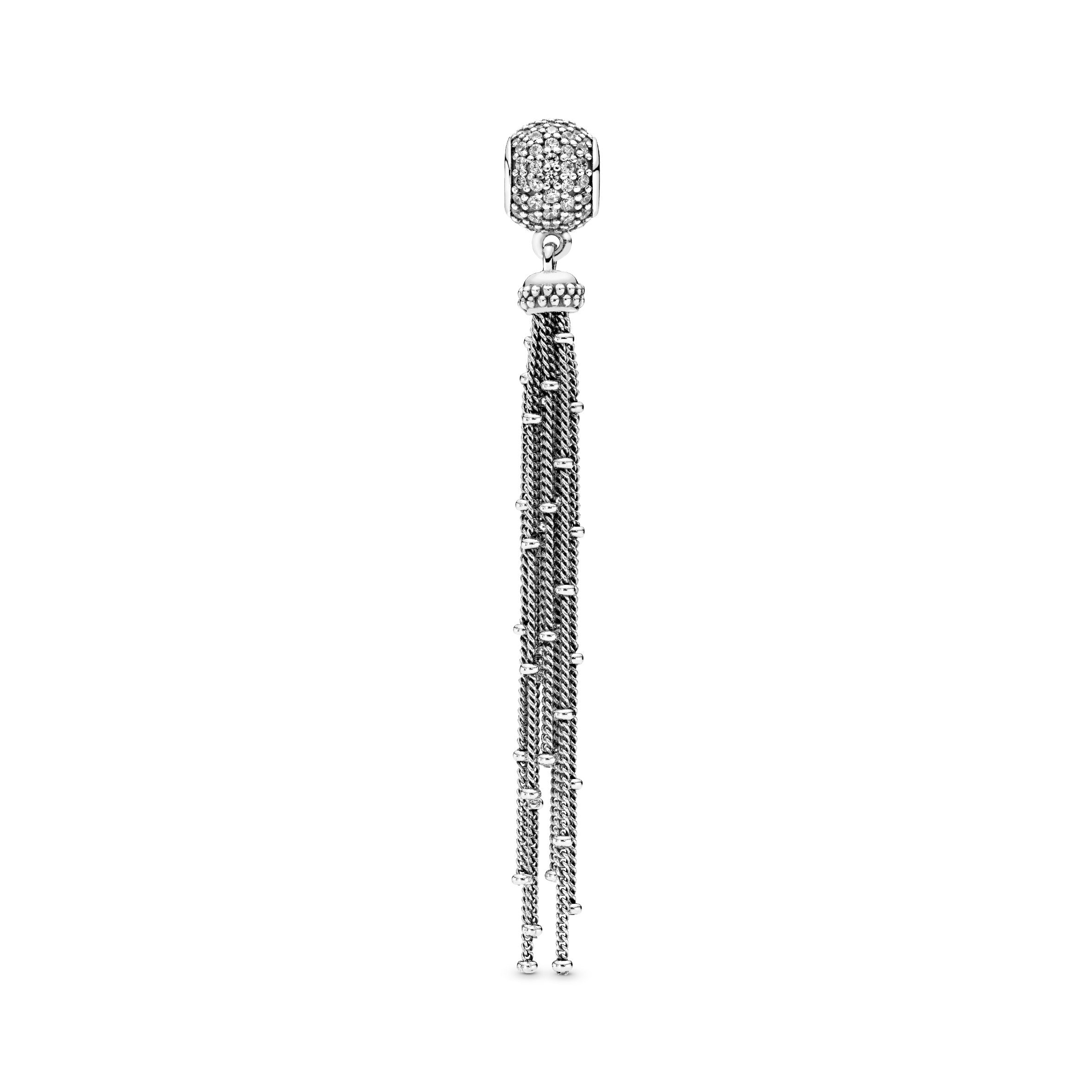Pavé & Tassel Dangle Charm