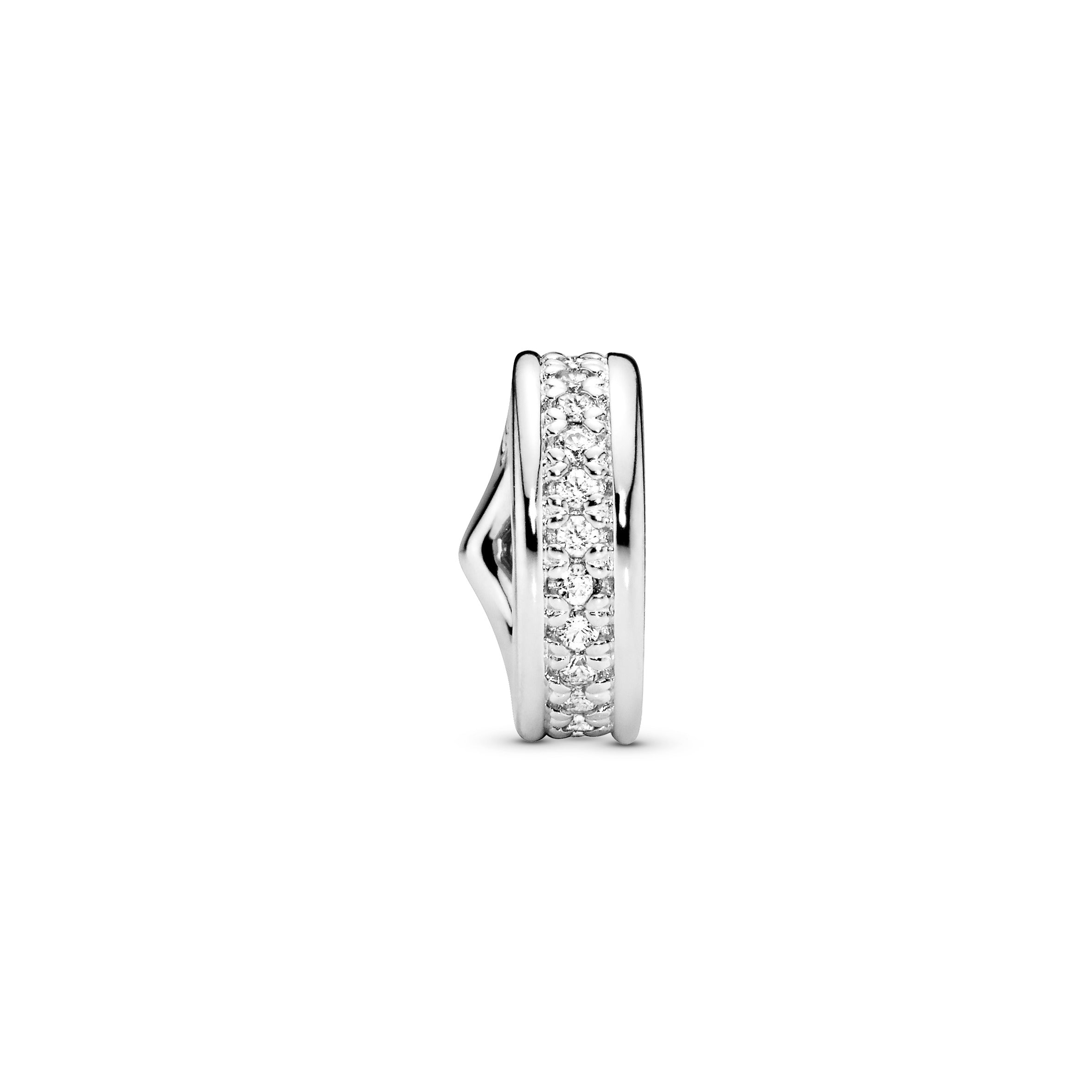 Sparkling Wishbone Spacer Charm