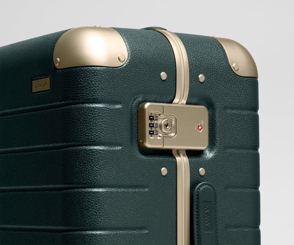 Away The Aluminum Edge Carry-On Suitcase - Ivy Green