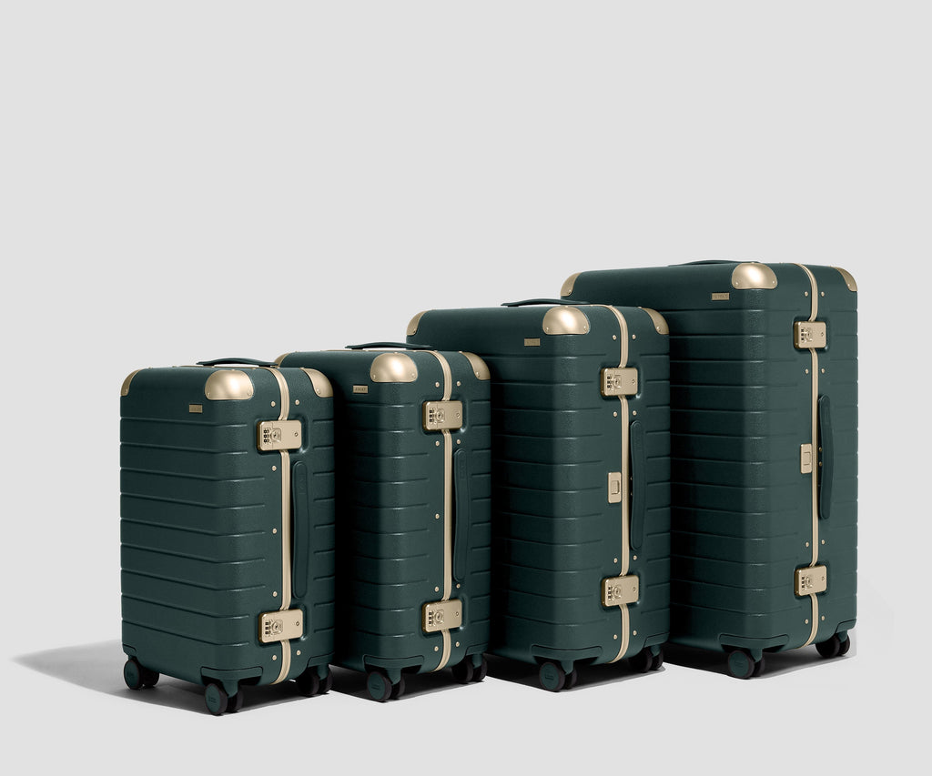 Away The Aluminum Edge Medium Suitcase - Ivy Green