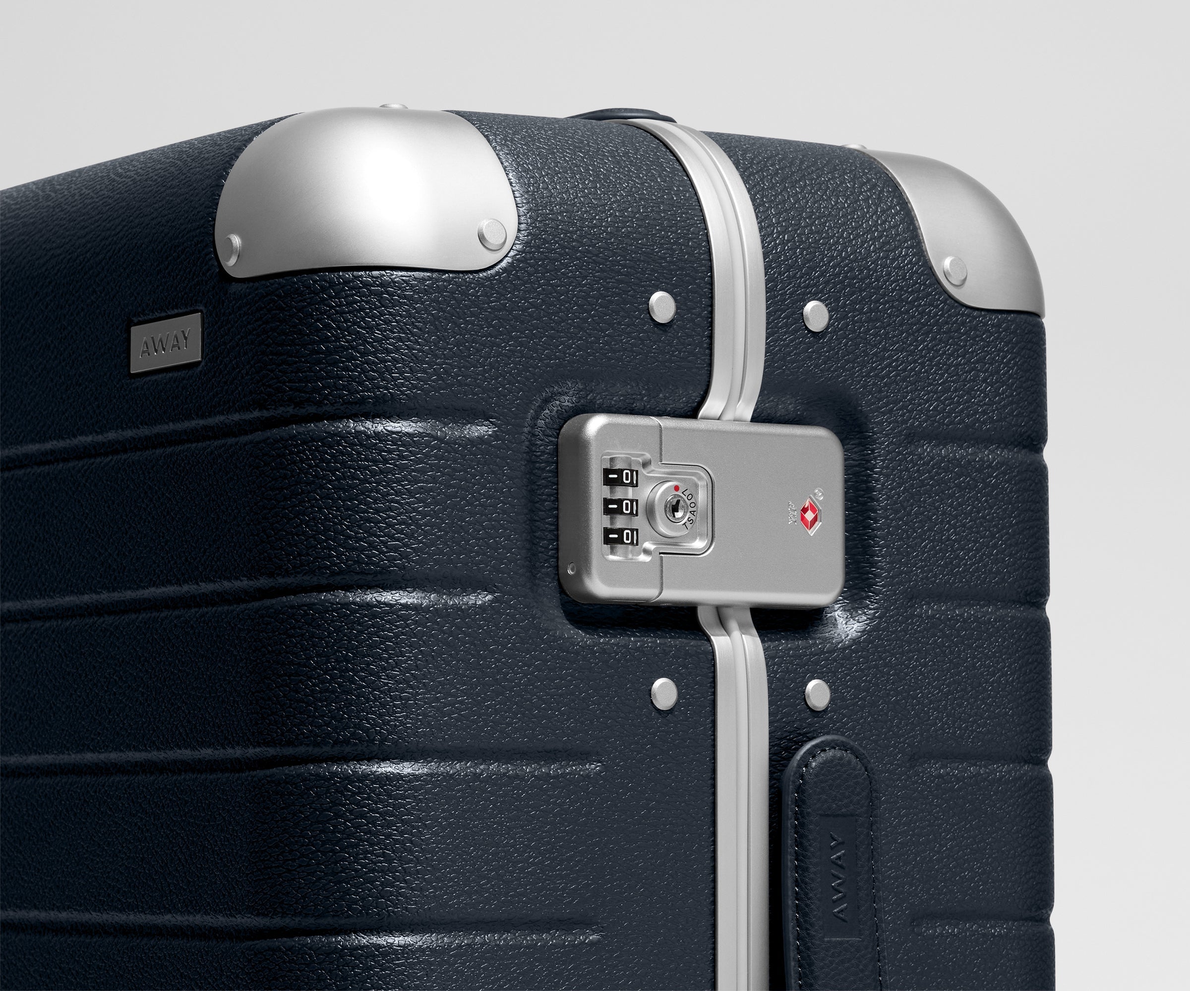 Away The Aluminum Edge Carry-On Suitcase - Navy Blue