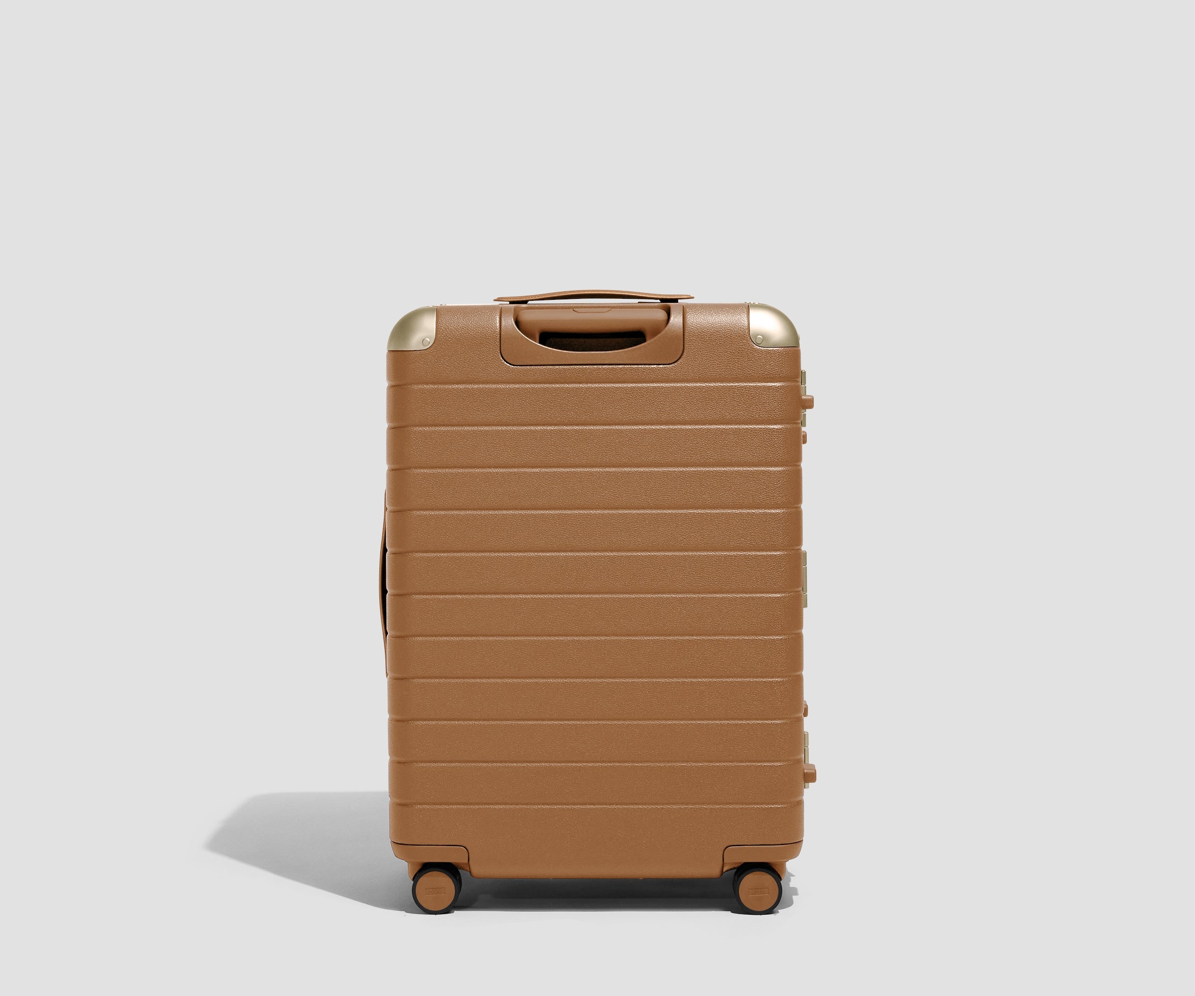 Away The Aluminum Edge Medium Suitcase - Cognac Brown