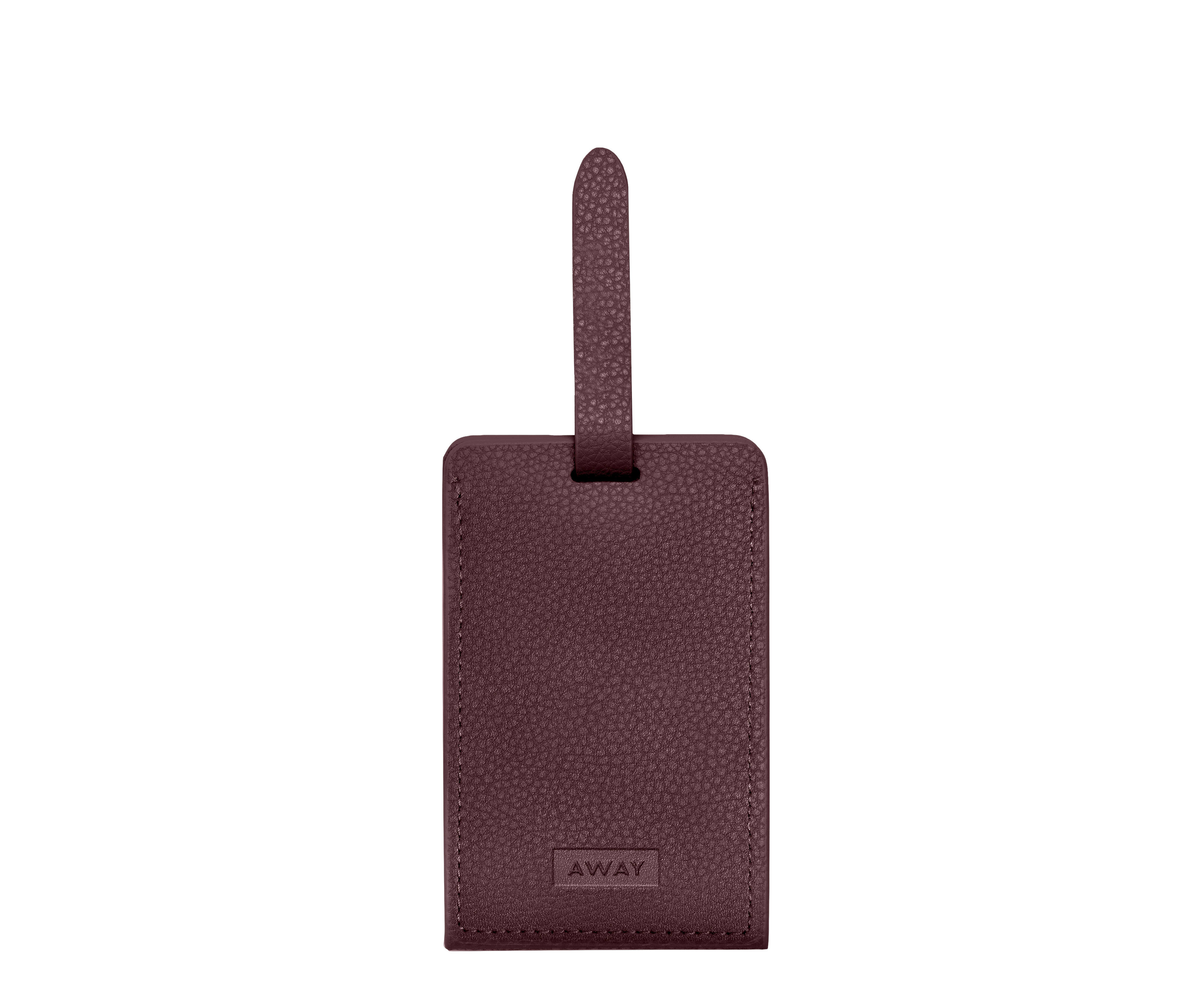 Away Aluminum Edge Tag Luggage Tag - Oxblood Red