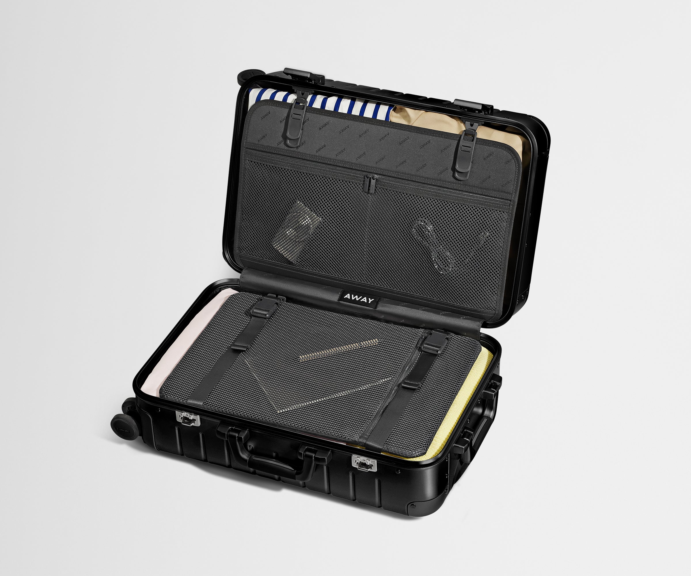 Away The Bigger Carry-On: Aluminum Edition Suitcase - Onyx Black