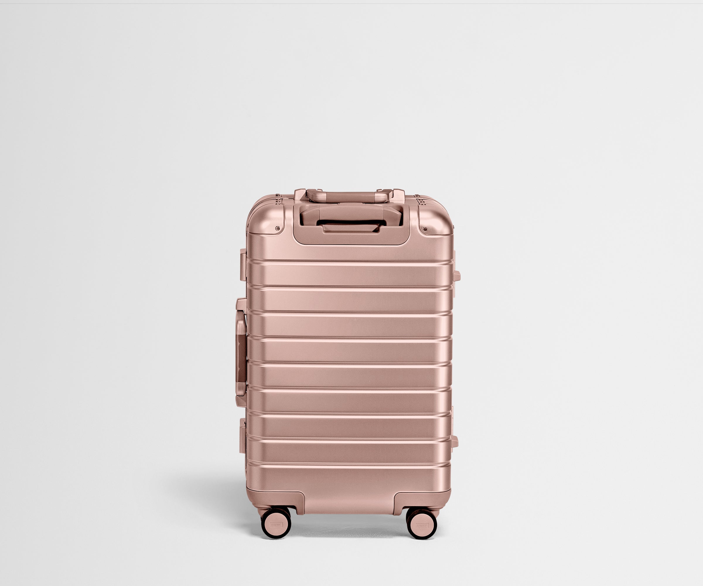 Away The Bigger Carry-On: Aluminum Edition Suitcase - Rose Gold