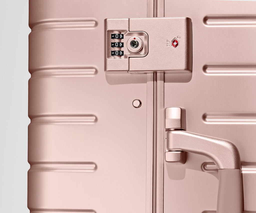 Away The Medium: Aluminum Edition Suitcase - Rose Gold
