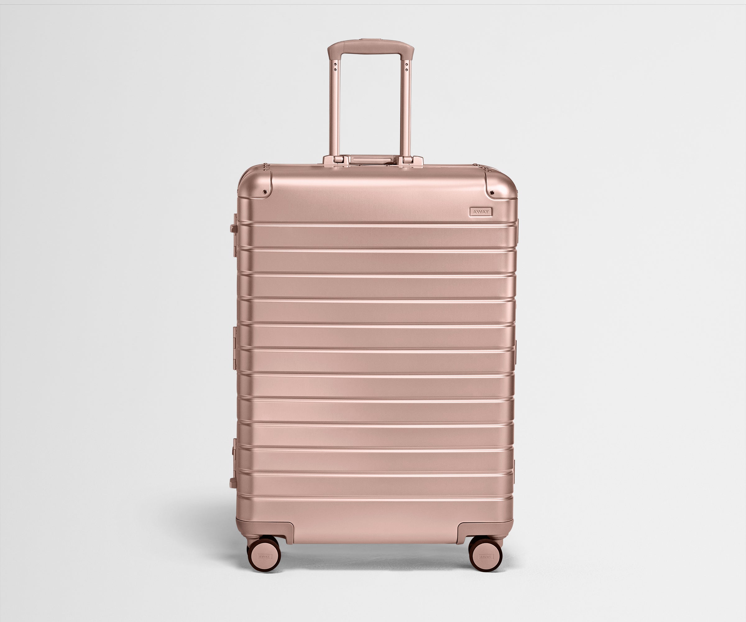 Away The Large: Aluminum Edition Suitcase - Rose Gold