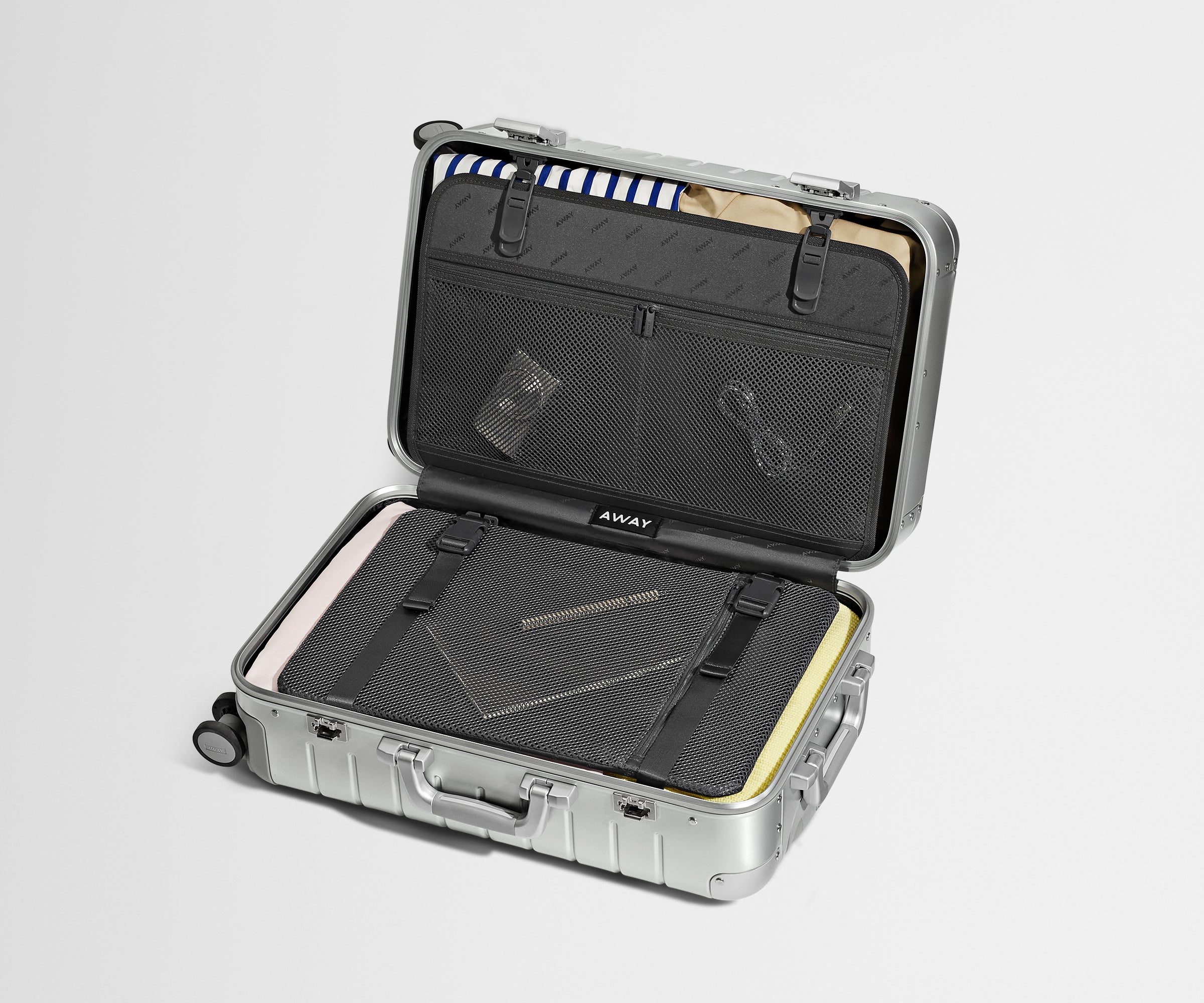 Away The Bigger Carry-On: Aluminum Edition Suitcase - Silver