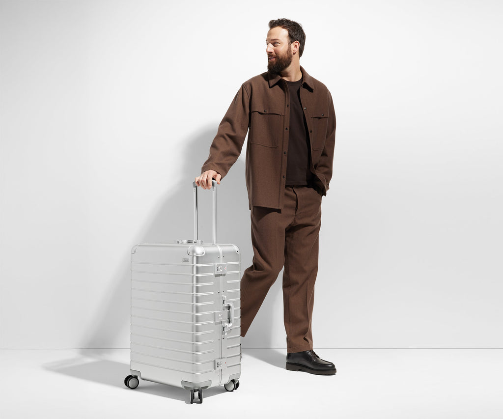 Away The Large: Aluminum Edition Suitcase - Silver