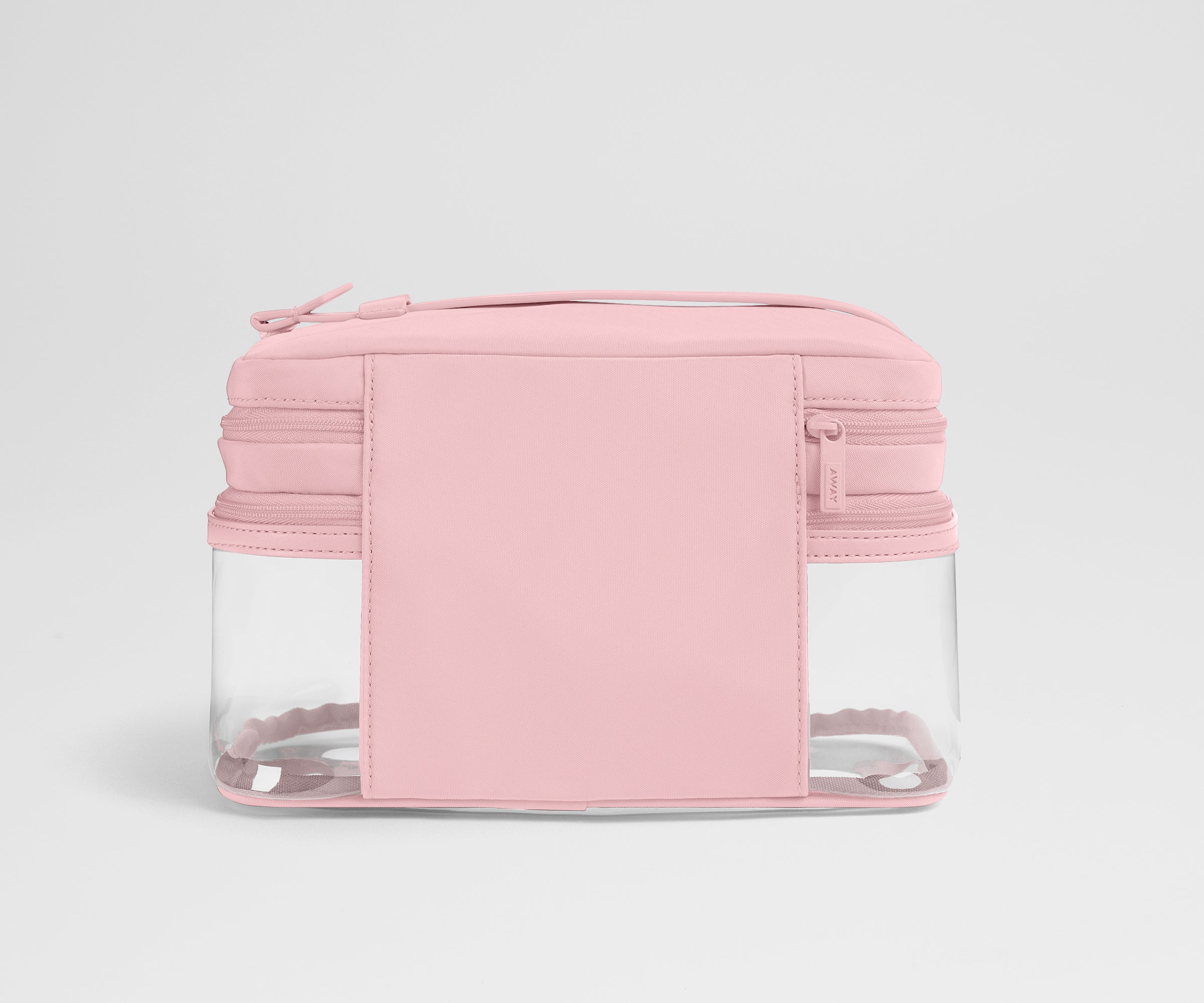 Away Clear Cosmetic Case Toiletry Bag - Blush Pink