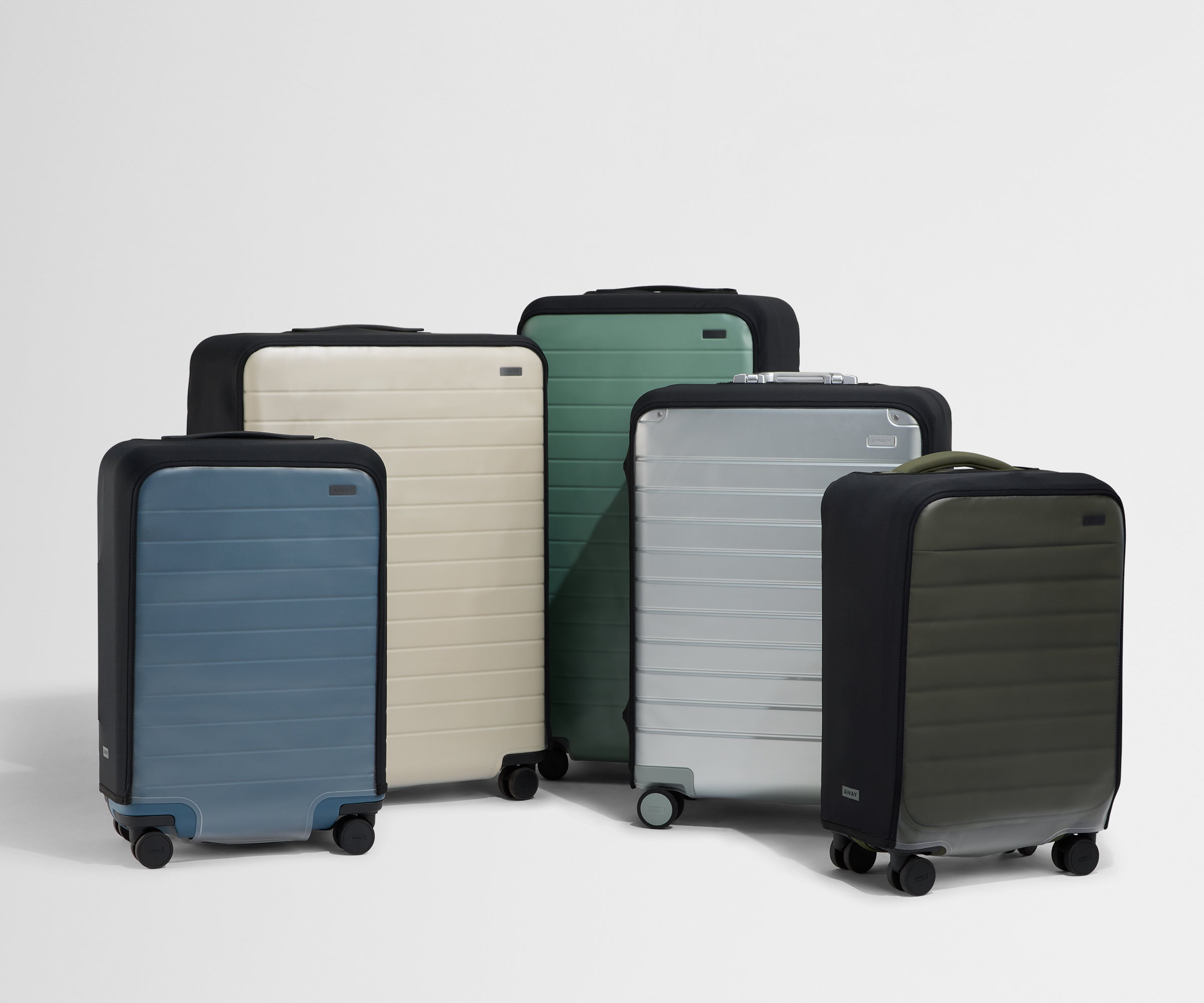 Away Clear Luggage Cover Suitcase - The Bigger Carry-On