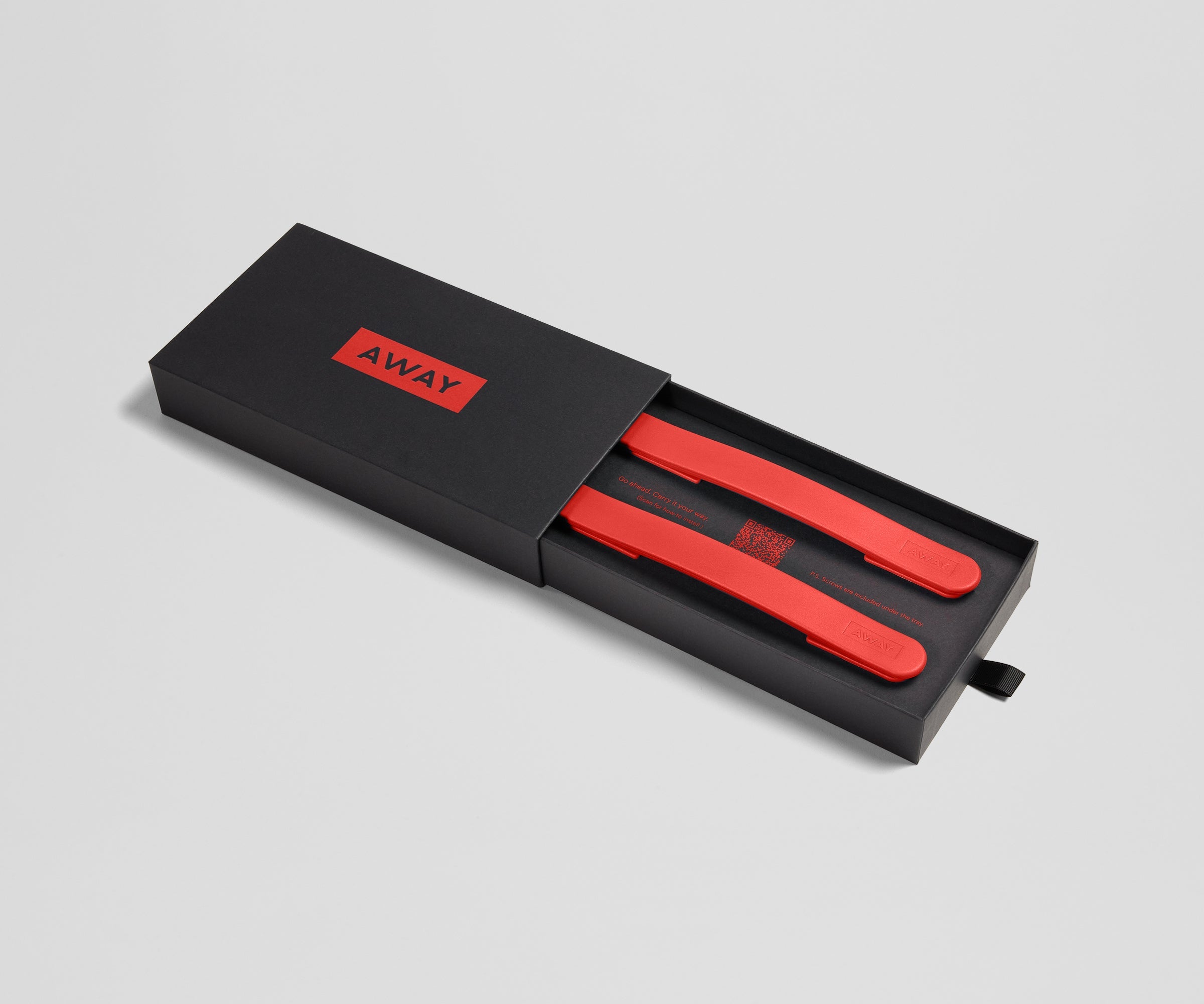 Away Custom Handle Set Suitcase - Cherry Red