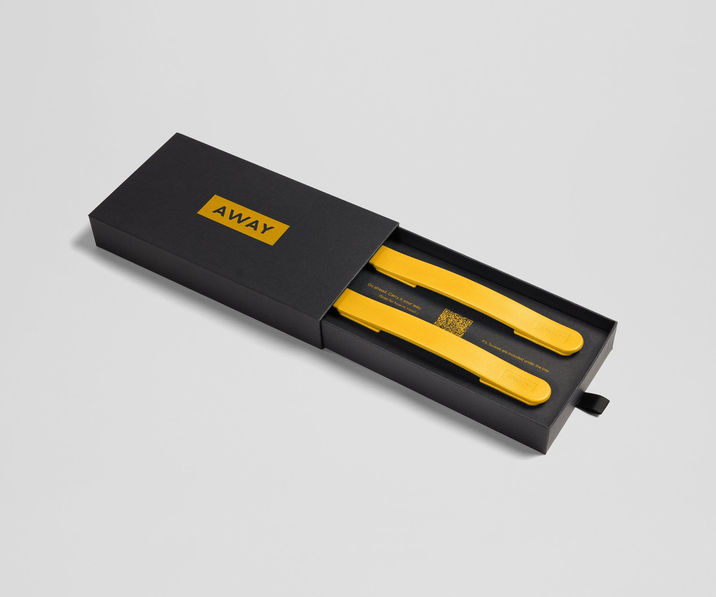 Away Custom Handle Set Suitcase - Marigold Yellow