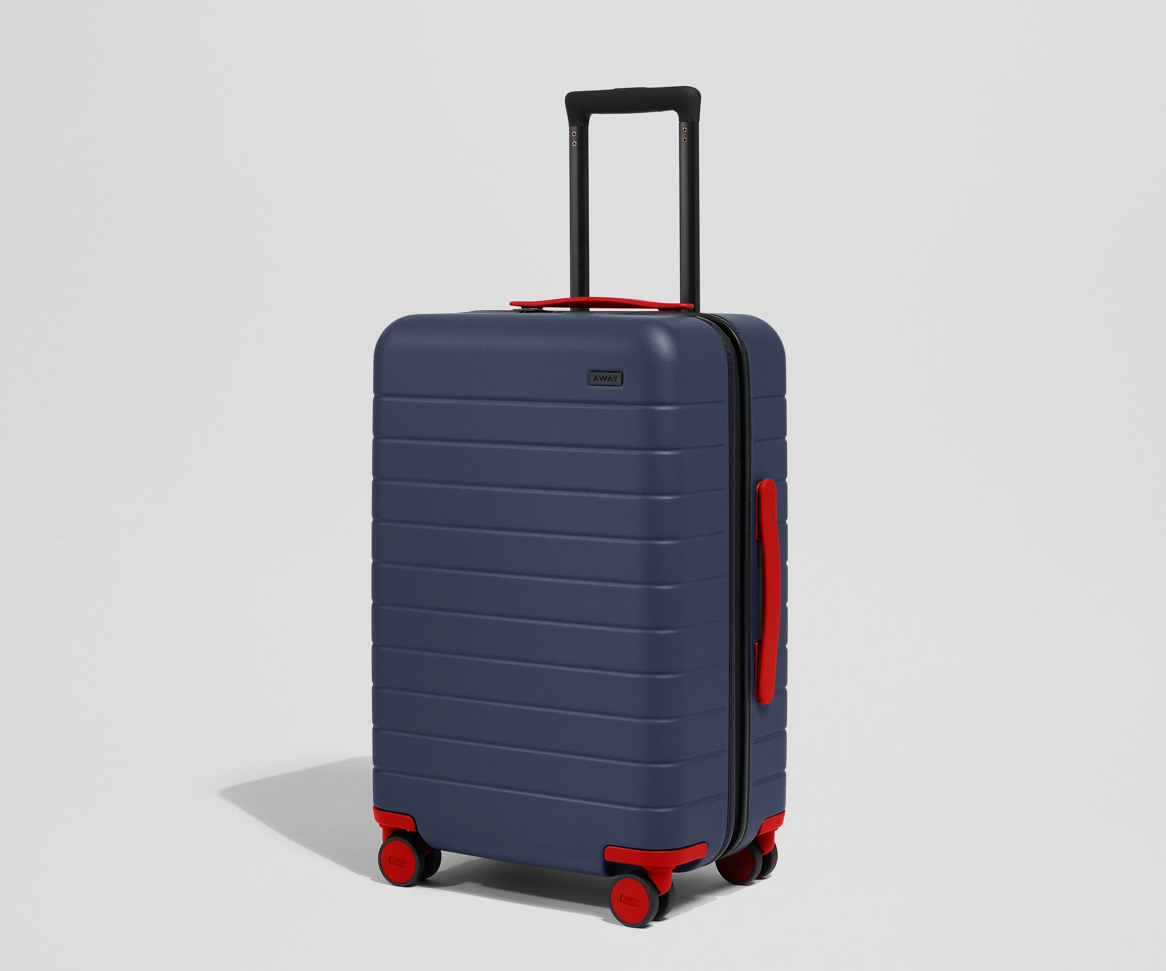 Away Custom Checked Wheel Set Suitcase - Cherry Red