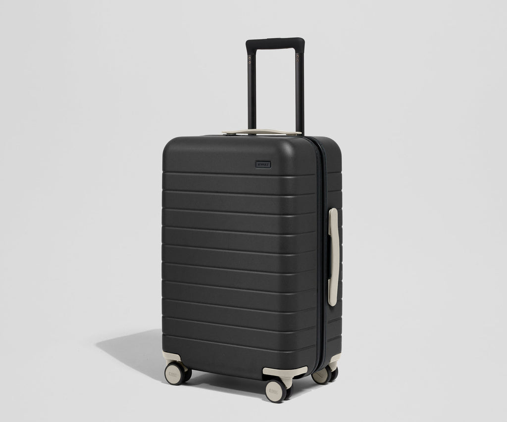 Away Custom Checked Wheel Set Suitcase - Salt White