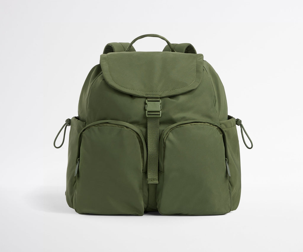 Away Featherlight Cargo Backpack in Olive Green
