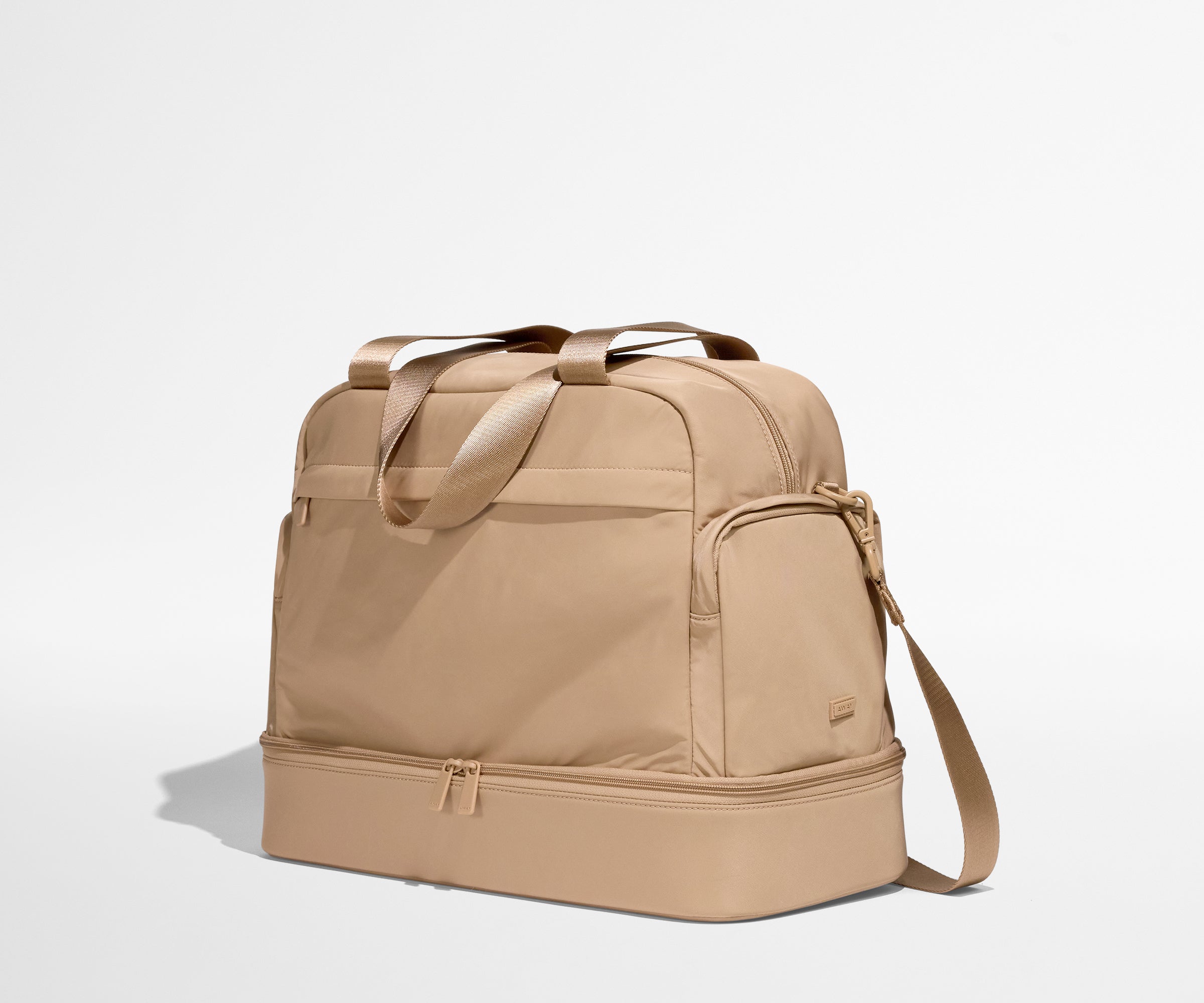 Away Featherlight Overnight Bag Crossbody Bag - Camel Brown