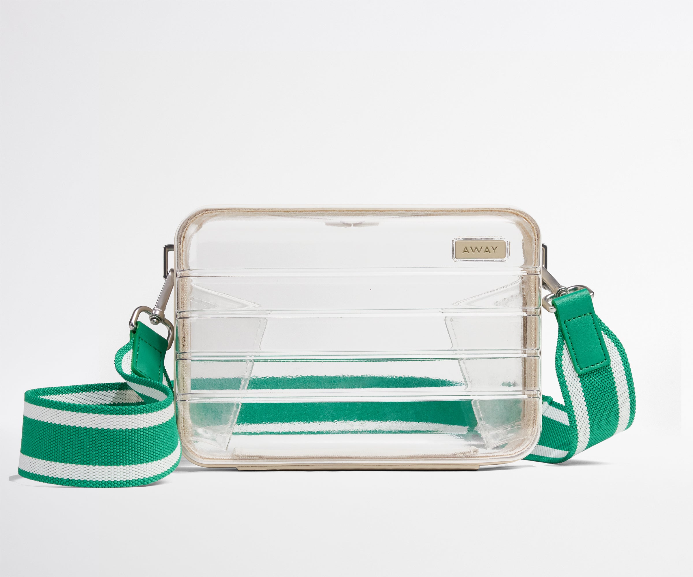 Away Crossbody Strap Crossbody Bag - Green Stripe