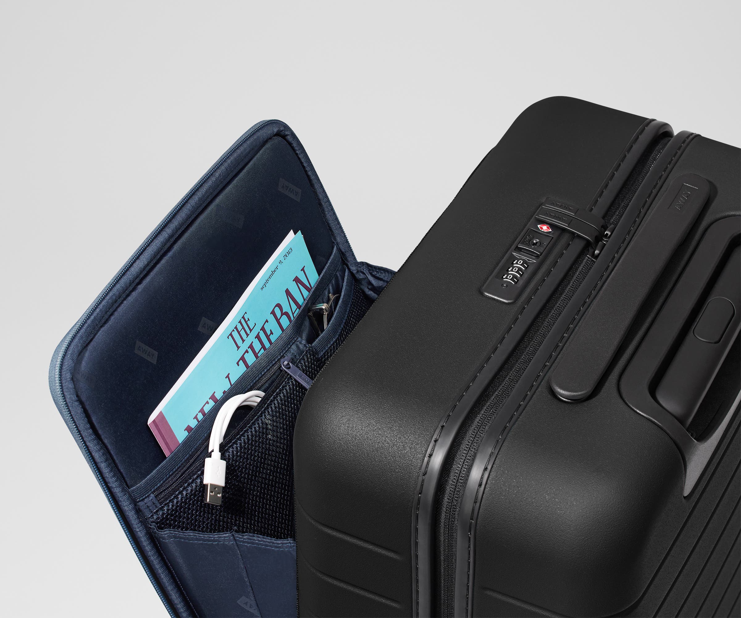 Away The Executive Carry-On Suitcase - Jet Black