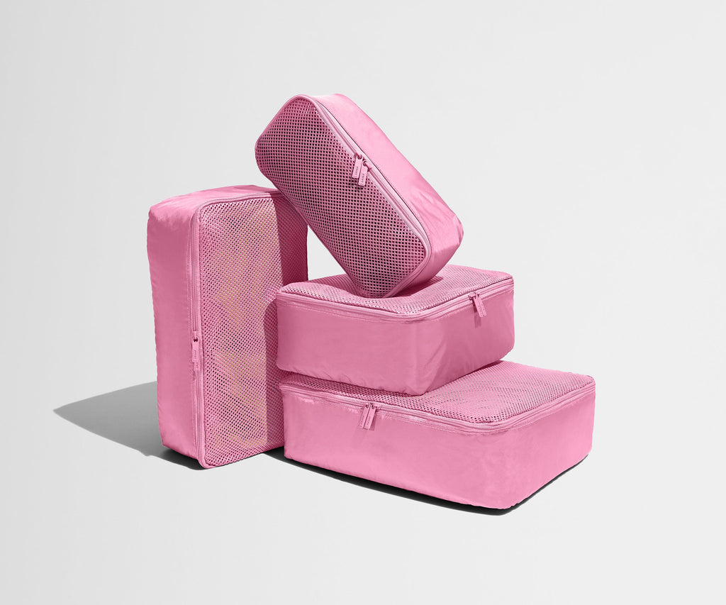 Away Insider Packing Cubes (Set of 4) in Hot Pink