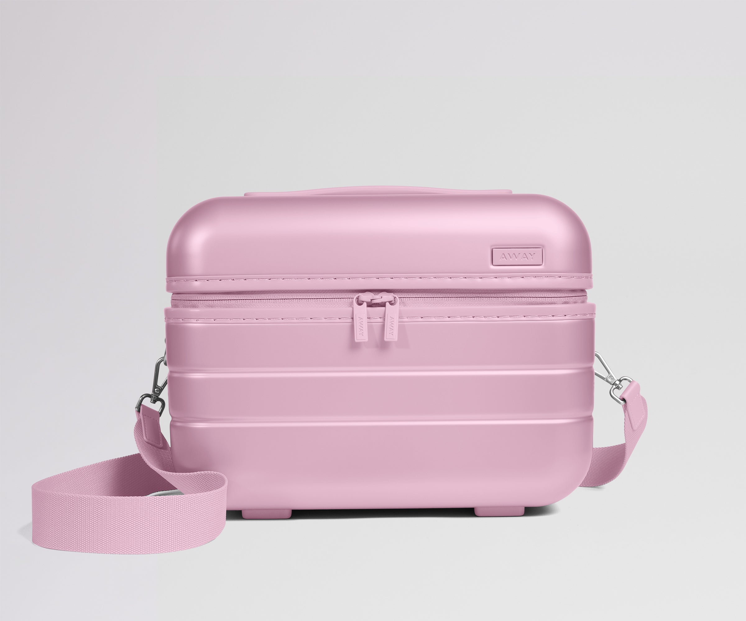Away The Train Case Suitcase - Glacial Pink