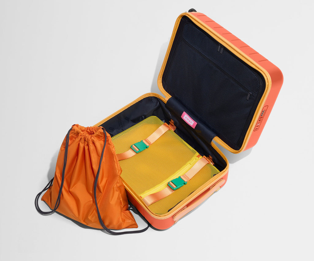 Away The Kids Carry-On Suitcase - Poppy Orange