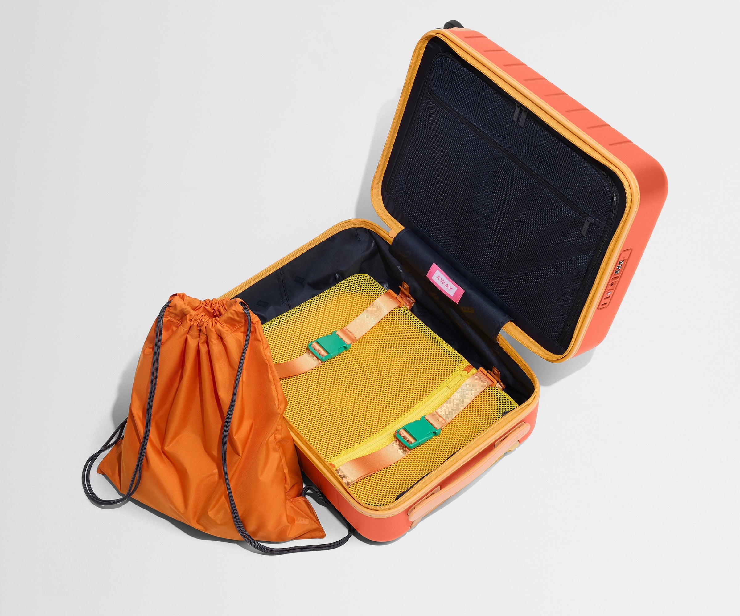 Away The Kids Carry-On Suitcase - Poppy Orange