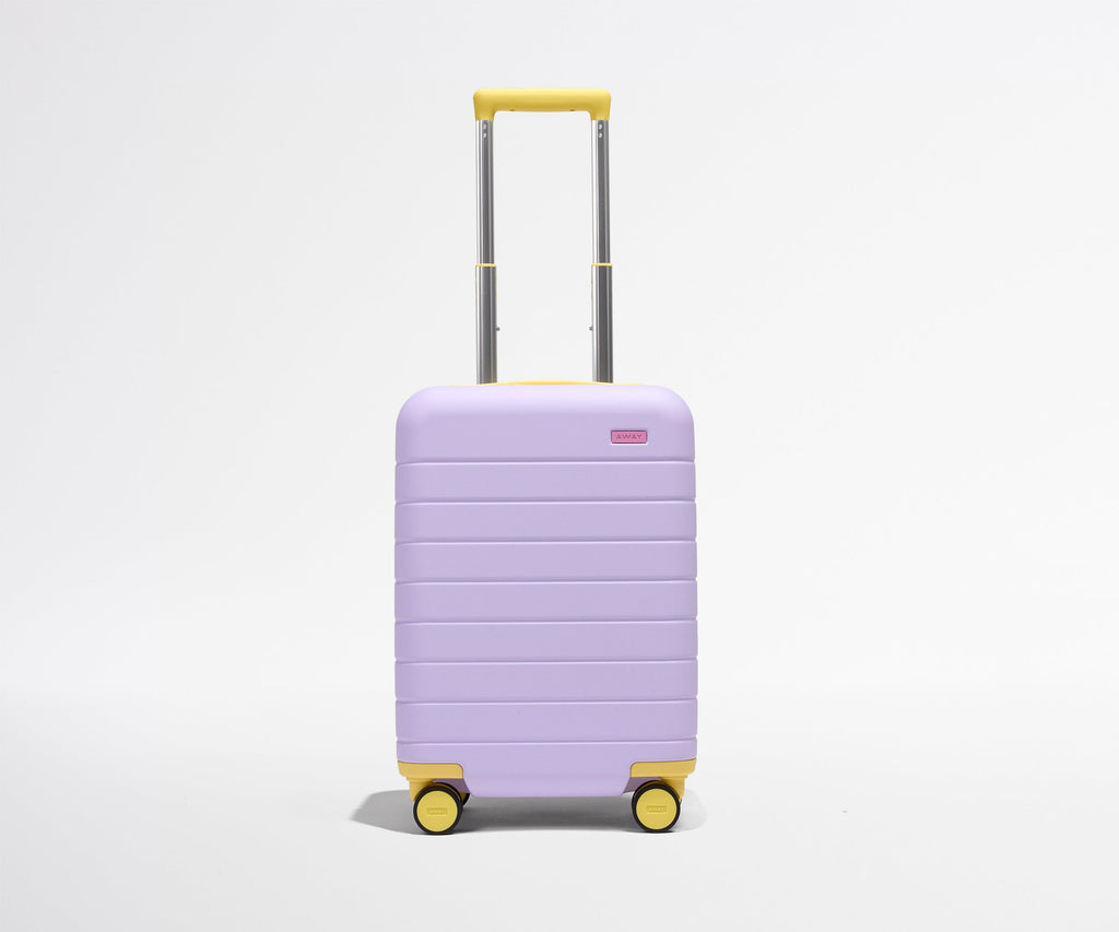 Away The Kids Carry-On Suitcase - Butterfly Purple