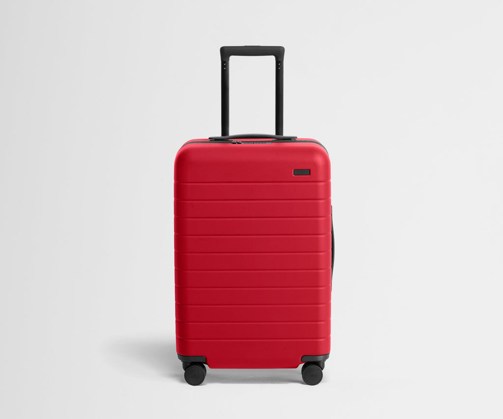 Away The Bigger Carry-On Flex Suitcase - Cherry Red