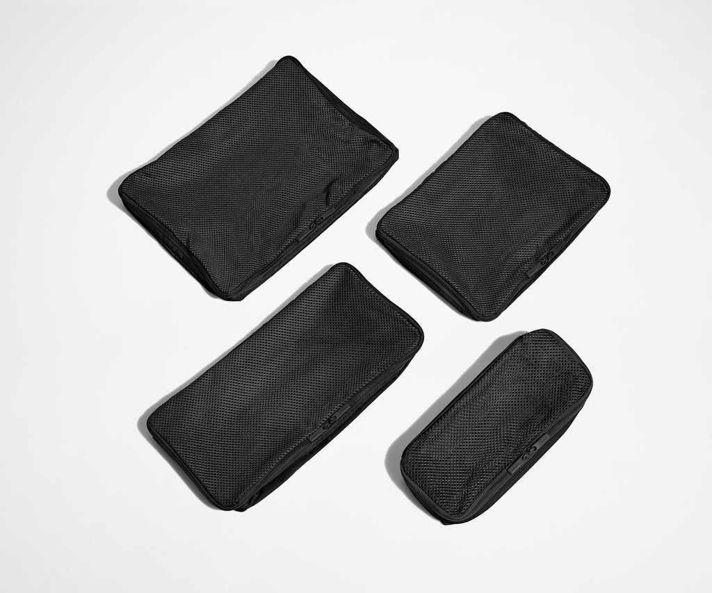 Away Insider Packing Cubes (Set of 4) in Jet Black