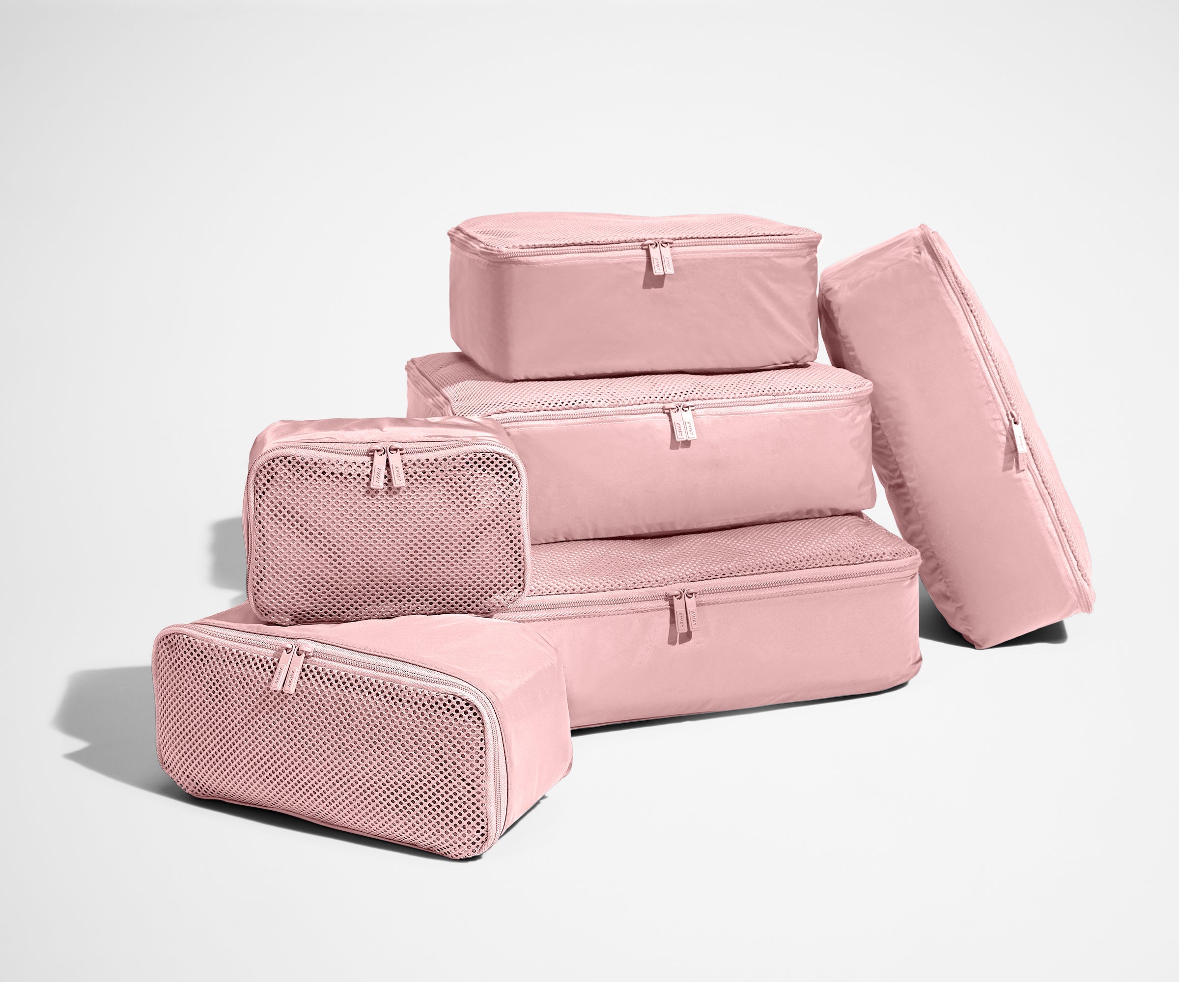 Away Insider Packing Cubes (Set of 6) in Blush Pink