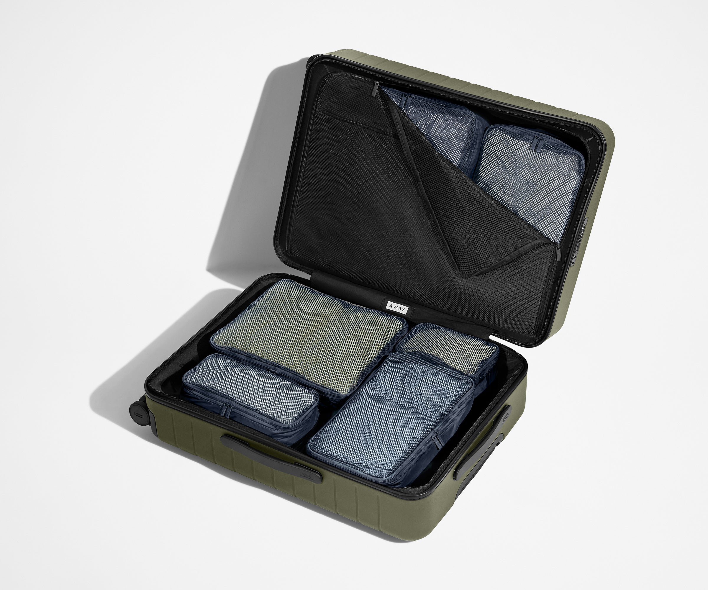 Away Insider Packing Cubes (Set of 6) in Navy Blue