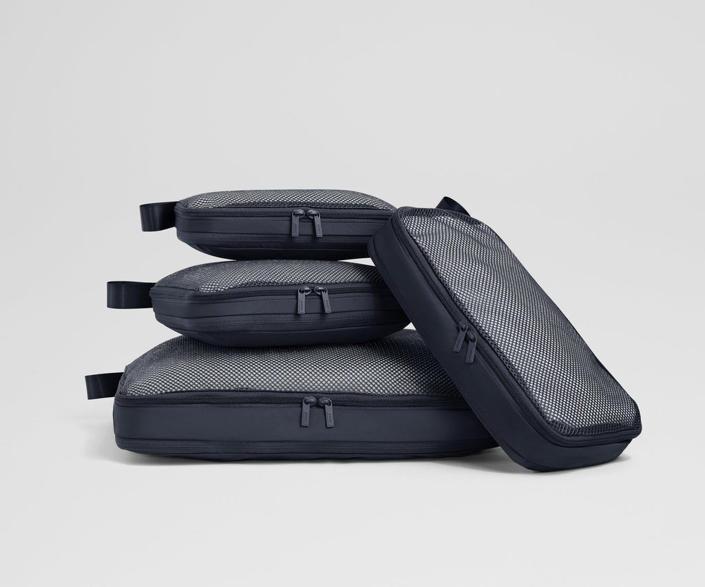Away Compression Packing Cubes in Navy Blue