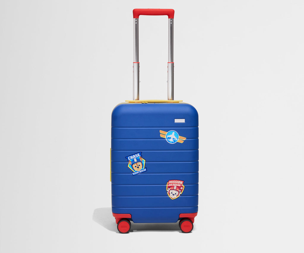Away The Kids Carry-On Suitcase - Chase Badge Blue