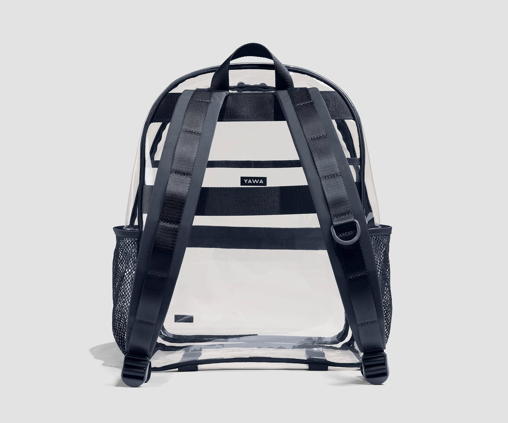 Away Clear Daily Backpack in Clear/Navy Blue