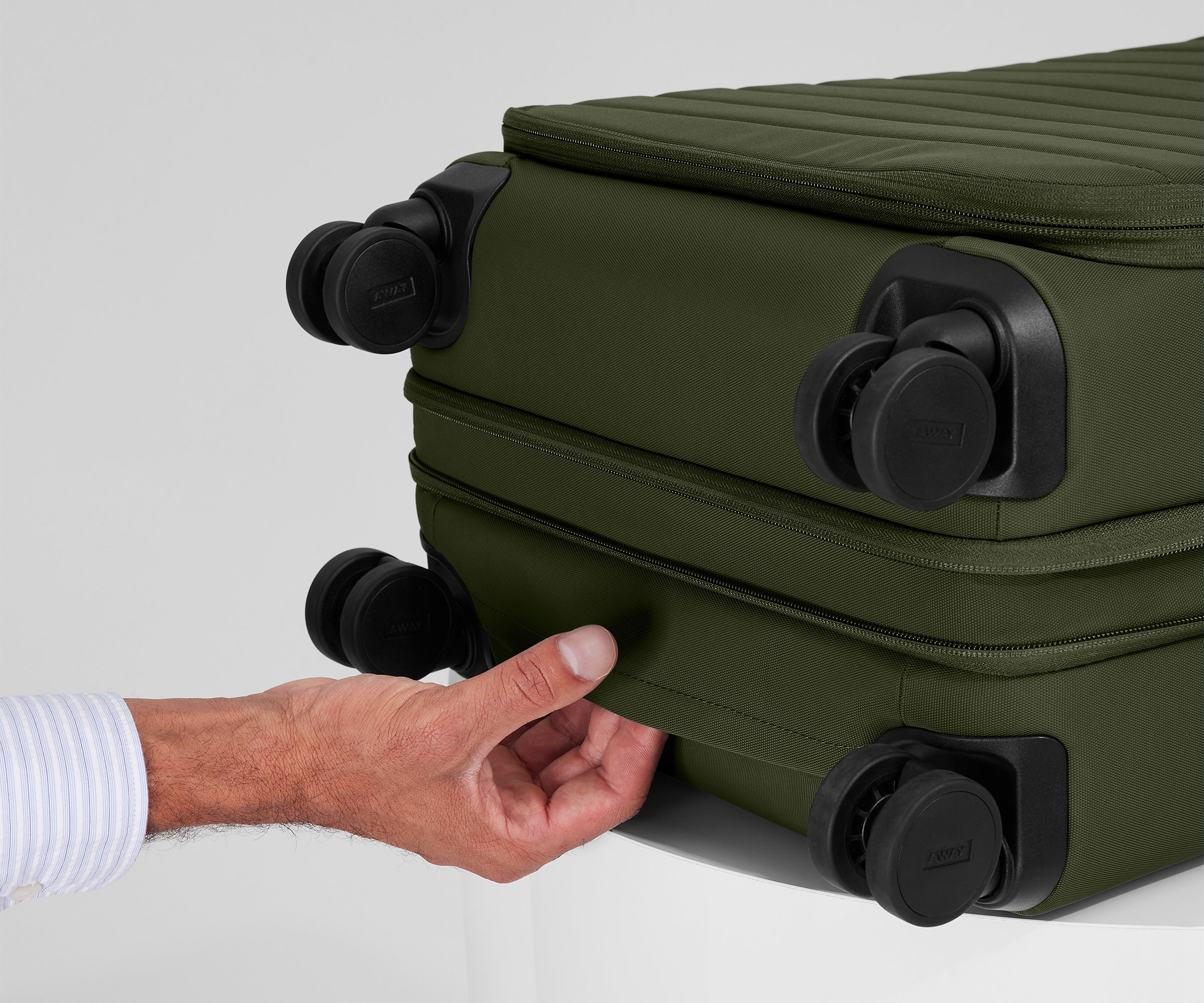Away Softside Bigger Carry-On Suitcase - Olive Green