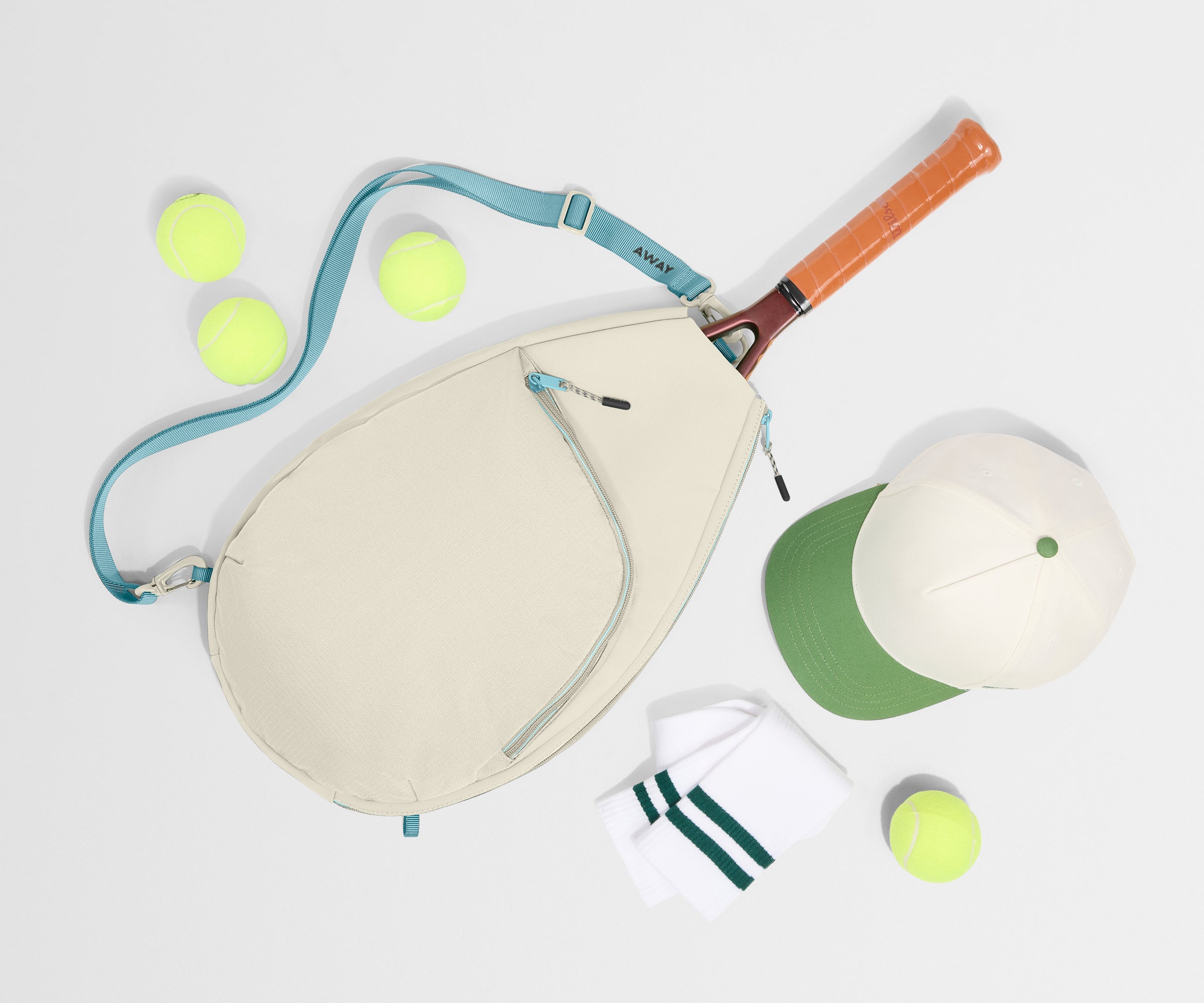 Away Racket Bag Backpack - Salt White