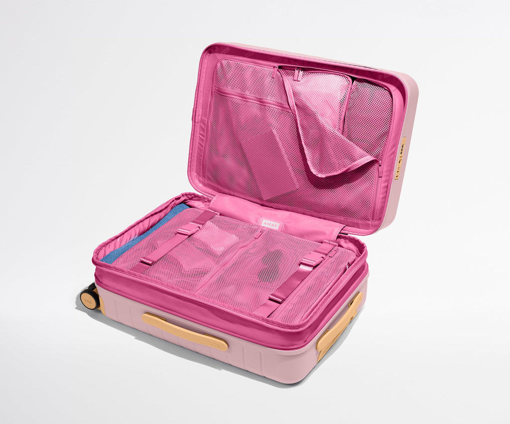 Away The Bigger Carry-On Flex Suitcase - Pink Sand