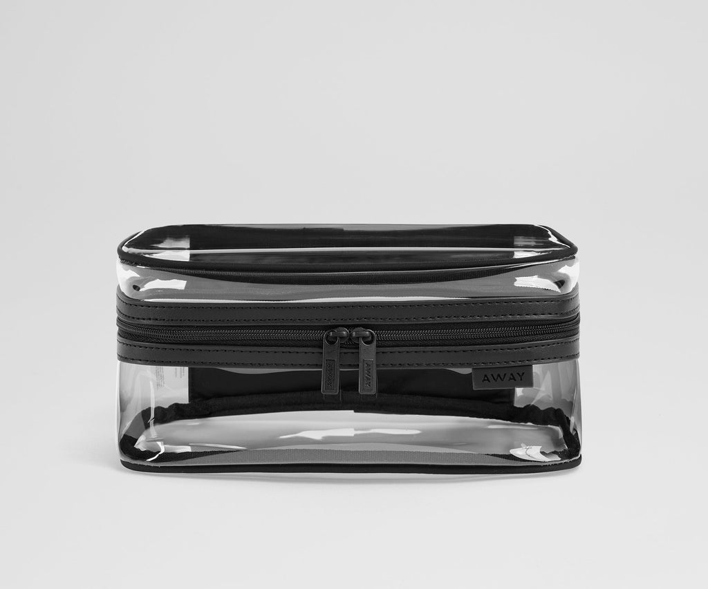 Away Clear Toiletry Bag in Jet Black