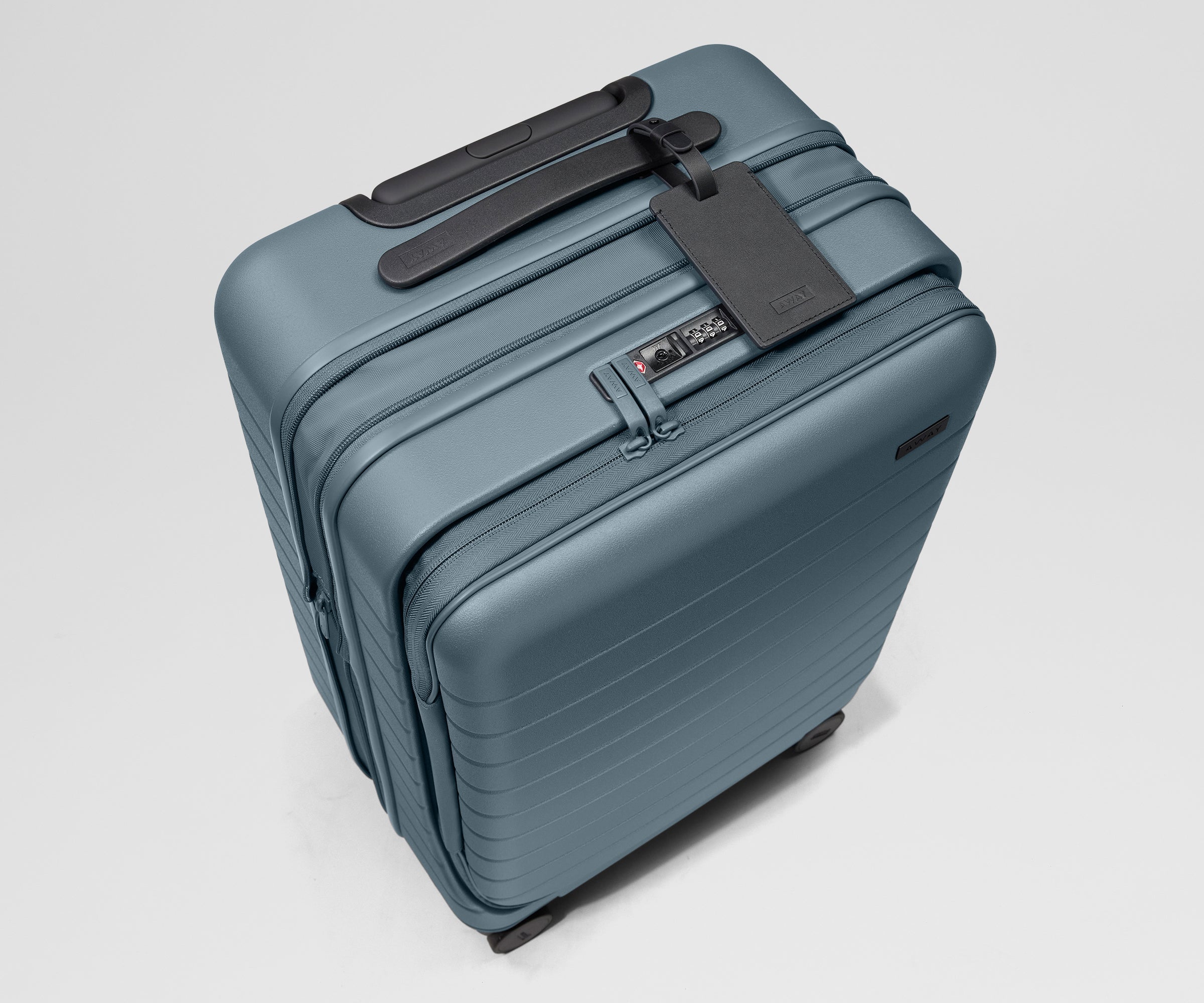 Away Topside Bigger Carry-On Suitcase - Coast Blue