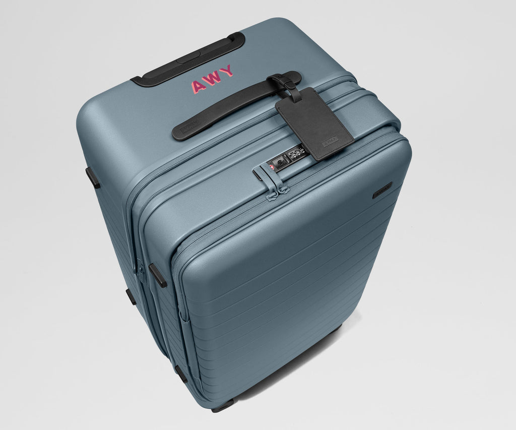 Away Topside Medium Trunk Suitcase - Coast Blue