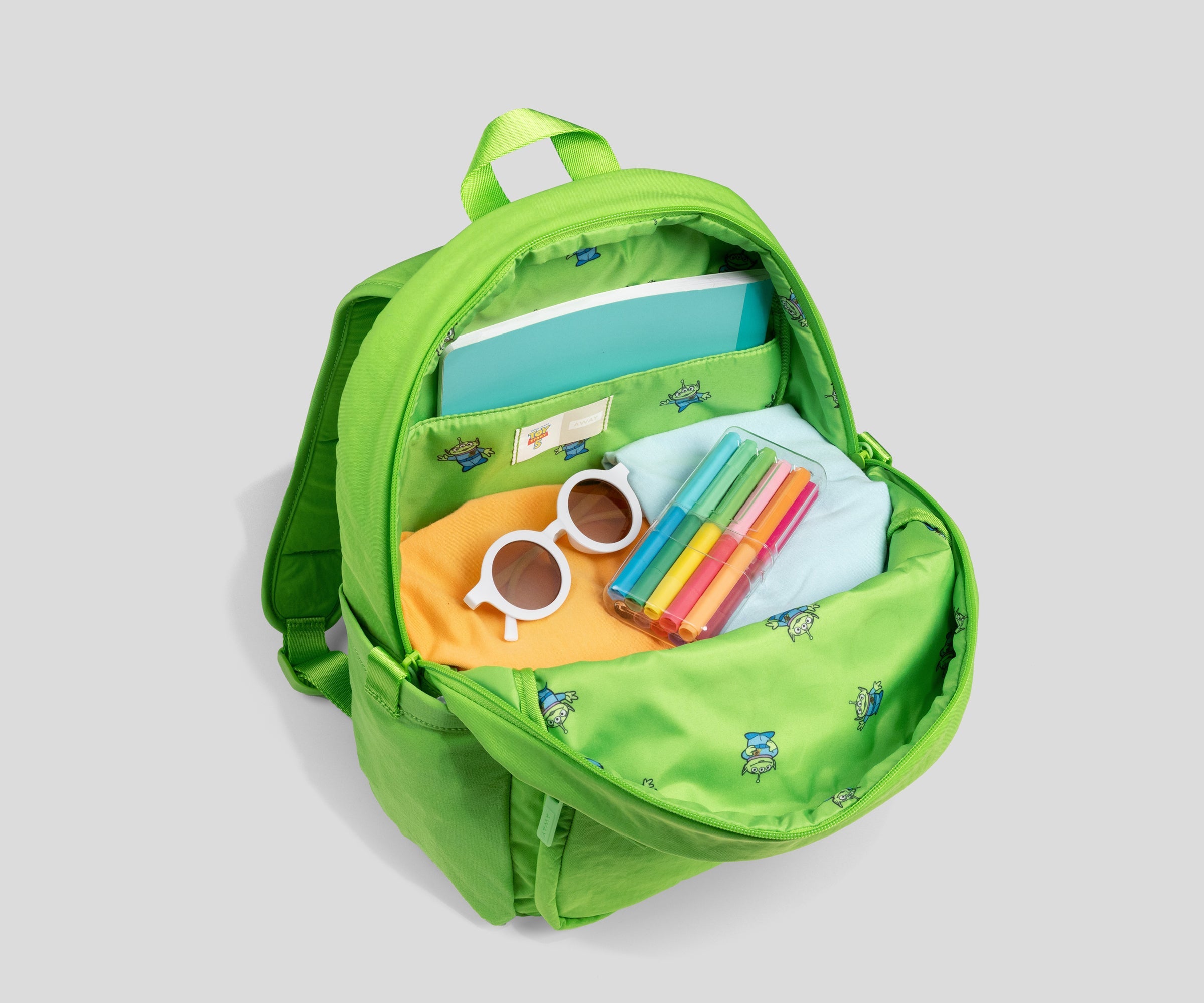Away Kids Backpack in Alien Green