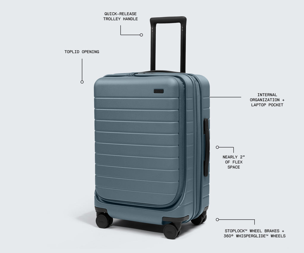 Away Topside Bigger Carry-On Suitcase - Blush Pink